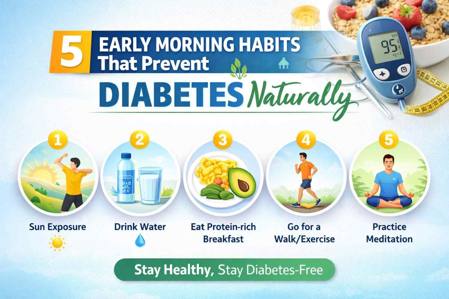 5 Early Morning Habits That Prevent Diabetes Naturally