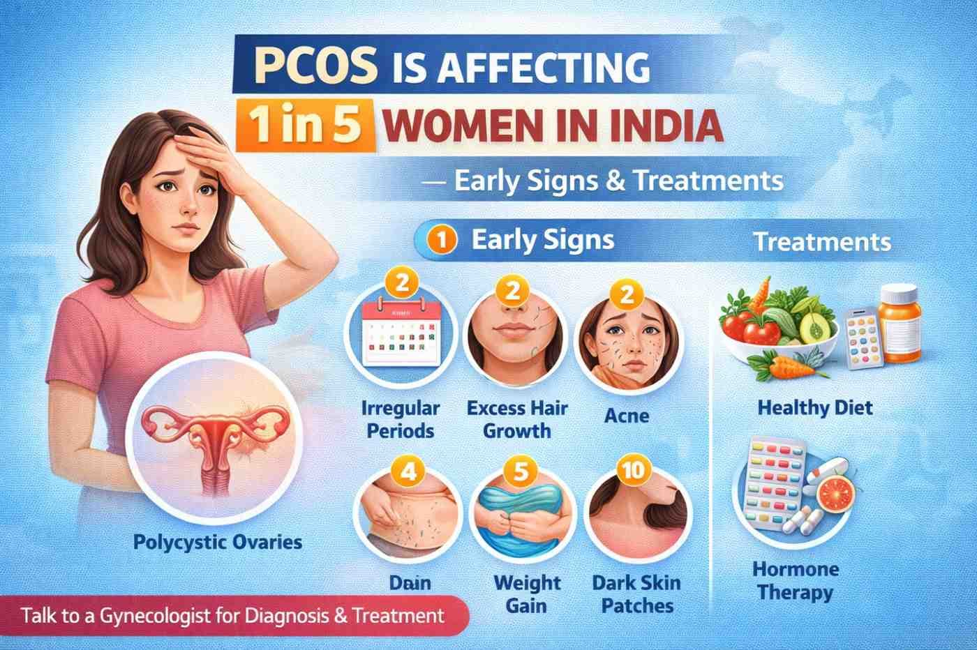 PCOS Is Affecting 1 in 5 Women in India — Early Signs & Treatment