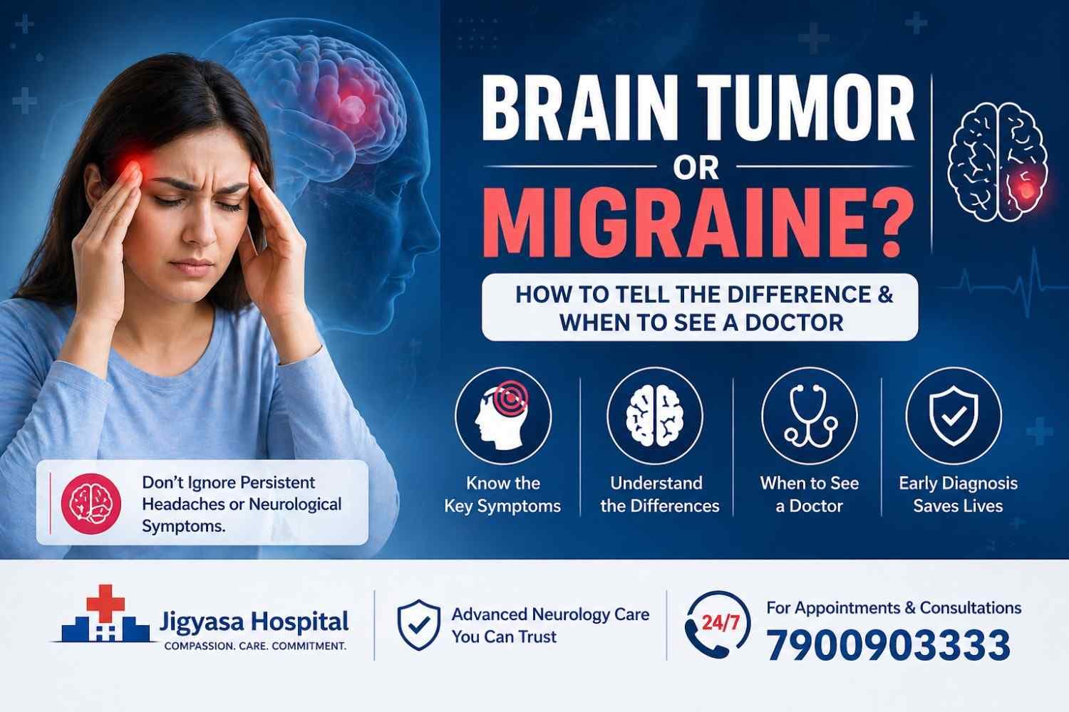 Brain Tumor or Migraine? How to Tell the Difference & When to See a Doctor
