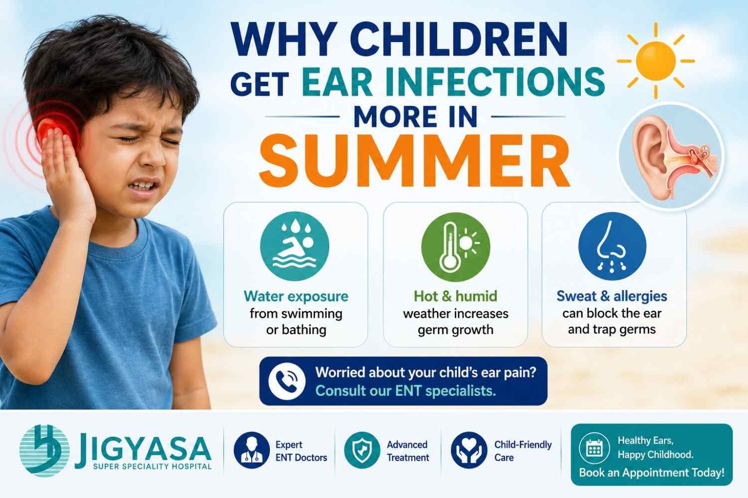 Why Children Get Ear Infections More in Summer