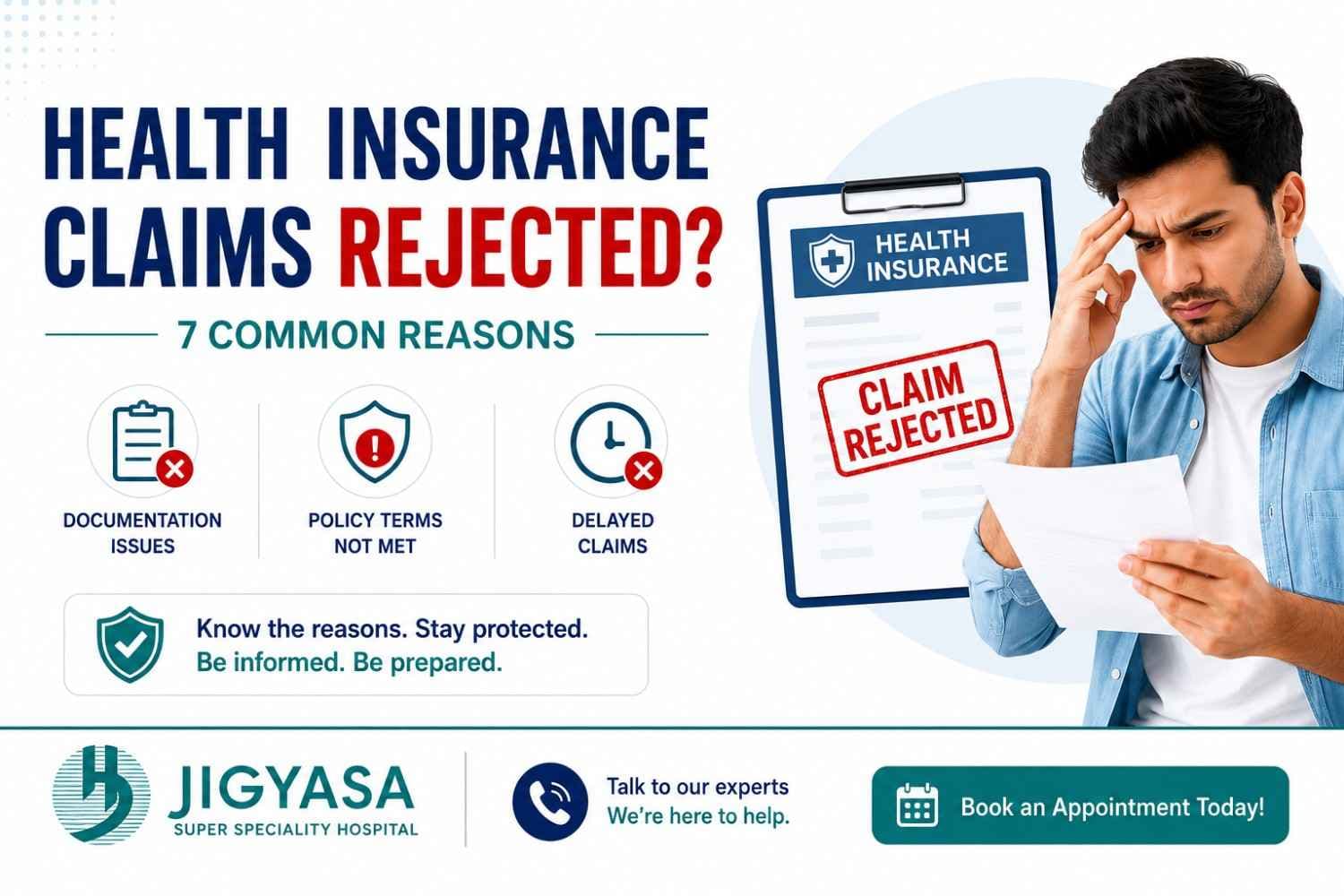 Health Insurance Claims Rejected? 7 Common Reasons