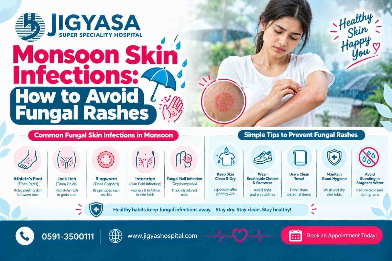 Monsoon Skin Infections: How to Avoid Fungal Rashes